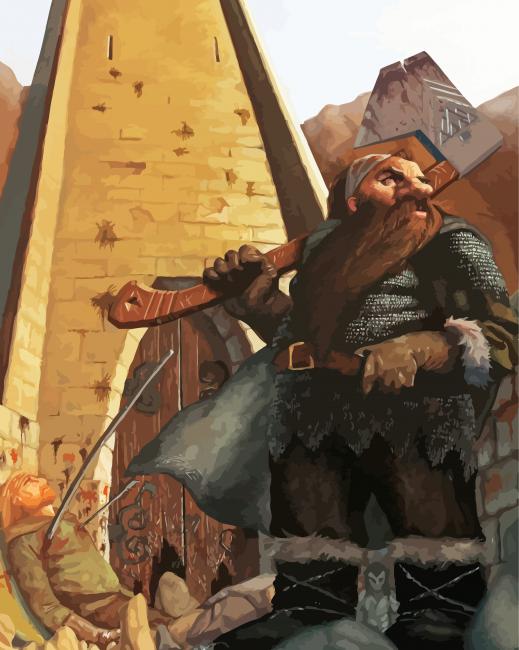 Gimli Dwarf Lord Of The Rings Diamond Paintings