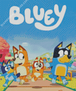 Bluey Cartoon Diamond Paintings