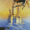 Dragon And Castle Art Diamond Paintings