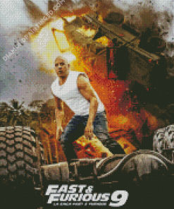 Fast And Furious Poster Diamond Paintings