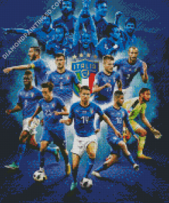 Italy National Football Team Diamond Paintings