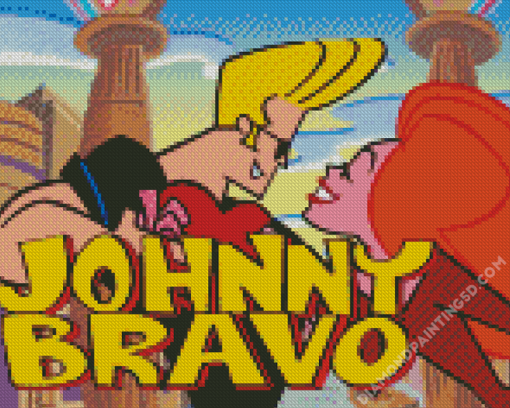 Johny Bravo And His Lover Diamond Paintings