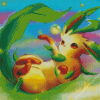 Leafeon Pokemon Species Diamond Paintings