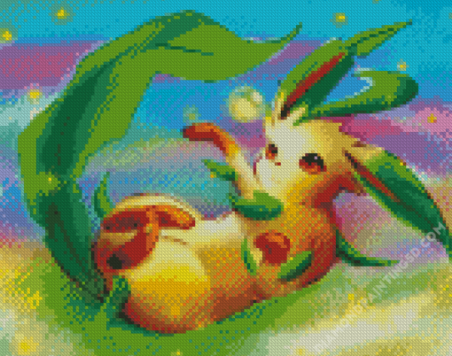 Leafeon Pokemon Species Diamond Paintings