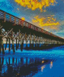 Myrtle Beach South Carolina At Night Diamond Paintings