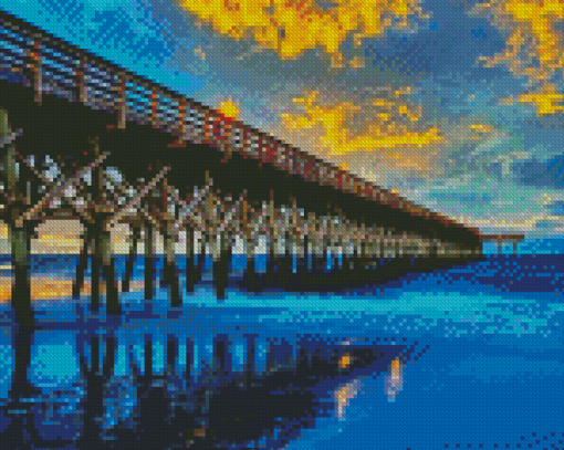 Myrtle Beach South Carolina At Night Diamond Paintings