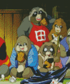 Pom Poko Animation Character Diamond Paintings