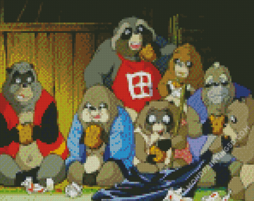 Pom Poko Animation Character Diamond Paintings