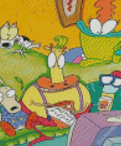 Rockos Modern Life Characters Diamond Paintings