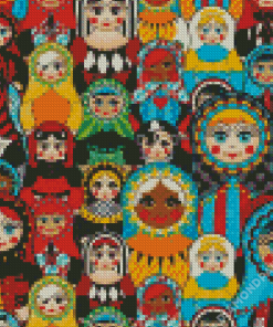 Russian Matryoshka Dolls Diamond Paintings