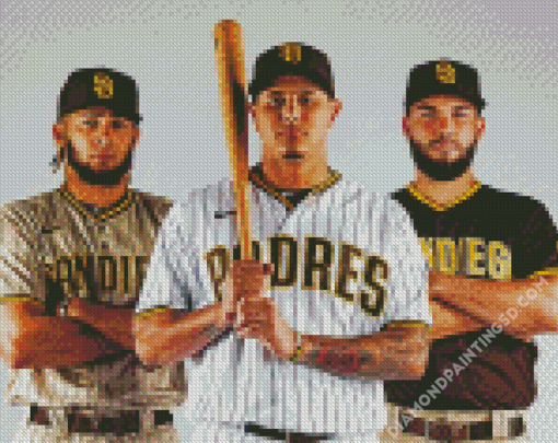 San Diego Padres Baseball Players Diamond Paintings