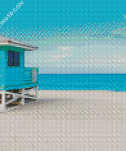 Sarasota Beach Hut Diamond Paintings