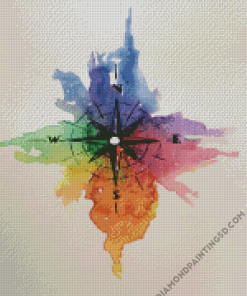 Colorful Compass Diamond Paintings