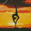 Gymnastic Contortionist Silhouette Diamond Paintings