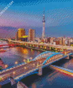 Japan Skyline Diamond Paintings