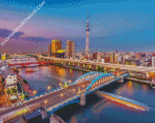 Japan Skyline Diamond Paintings