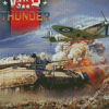 War Thunder Tank And Aircraft Diamond Paintings