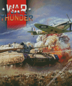 War Thunder Tank And Aircraft Diamond Paintings