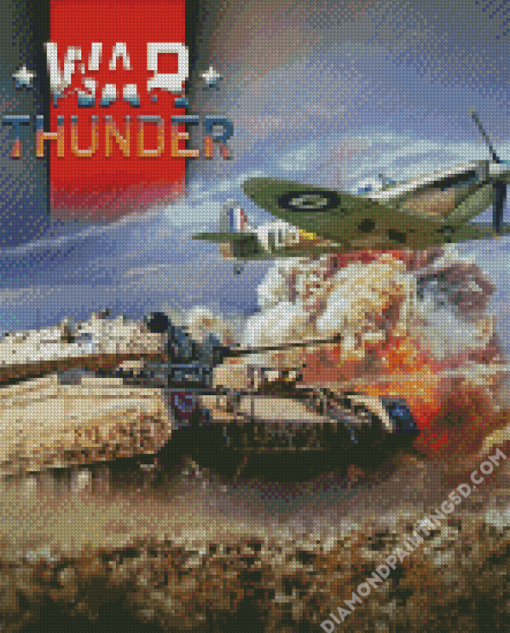 War Thunder Tank And Aircraft Diamond Paintings