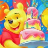 Happy Birthday Winnie The Pooh Diamond Paintings