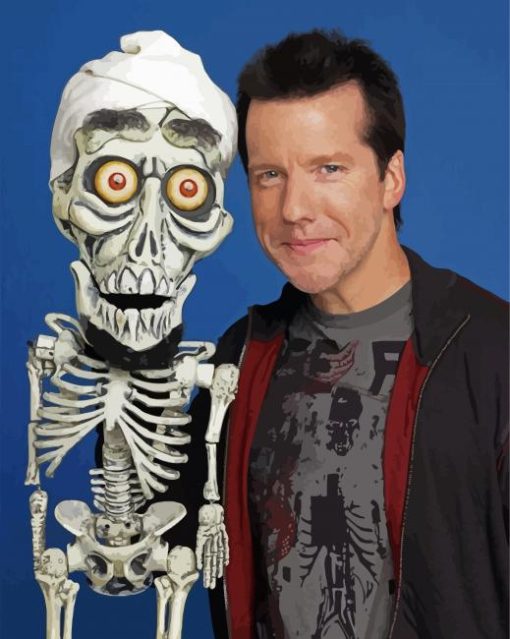 Jeff Dunham Comedian - 5D Diamond PaintingJeff Dunham Comedian Diamond Paintings