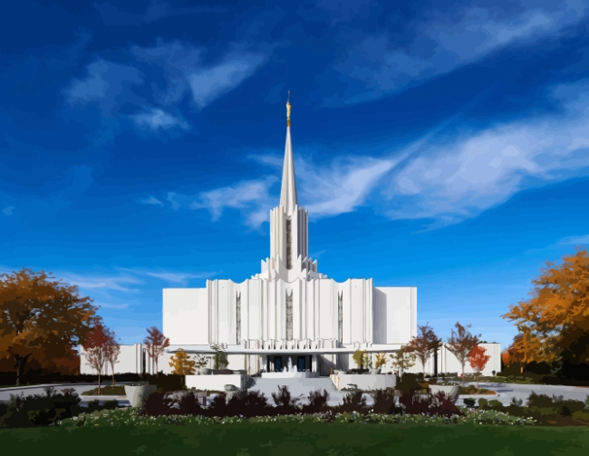 Jordan River Utah Temple Diamond Paintings