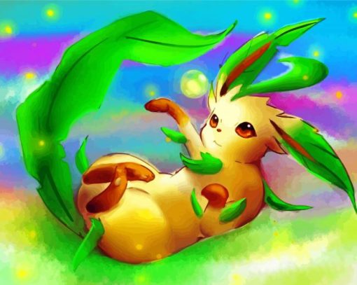 Leafeon Pokemon Species Diamond Paintings