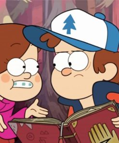 Mabel And Dipper Pines From Gravity Falls Diamond Paintings