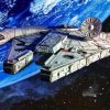 Millennium Falcon In Space Diamond Paintings