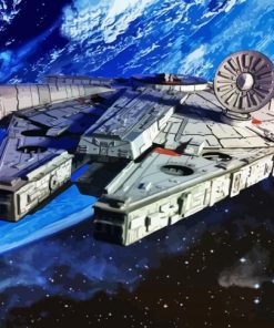 Millennium Falcon In Space Diamond Paintings