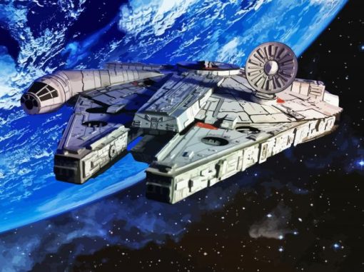 Millennium Falcon In Space Diamond Paintings