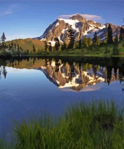 Mt Baker Landscape Diamond Paintings