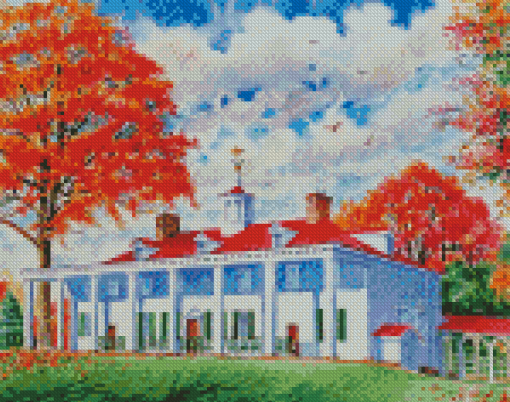 Mt Vernon In Fall Diamond Paintings