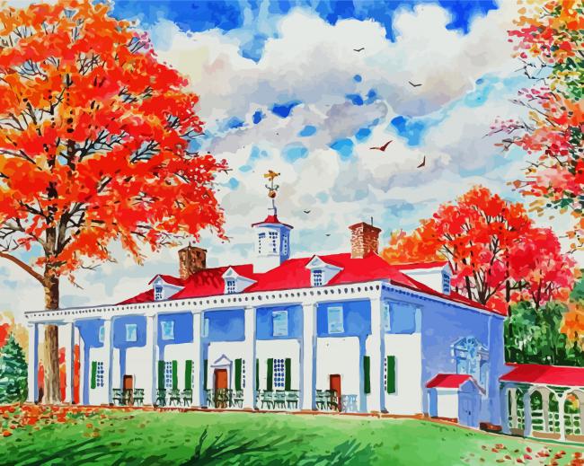 Mt Vernon In Fall Diamond Paintings