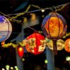 Paper Lanterns At Night Diamond Paintings