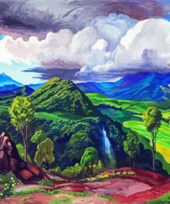 Pihuamo Valley By Dr Atl Diamond Paintings