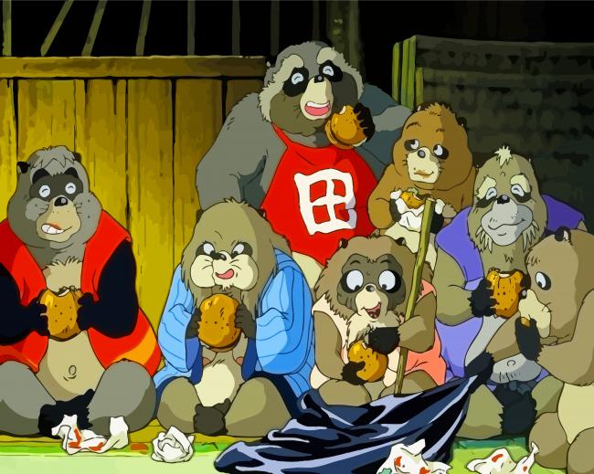 Pom Poko Animation Character Diamond Paintings