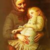 Precious Moments With Grandmother Diamond Paintings