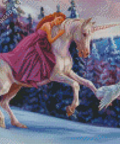 Princess And Unicorn Diamond paintings