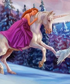 Princess And Unicorn Diamond paintings