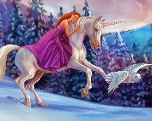 Princess And Unicorn Diamond paintings