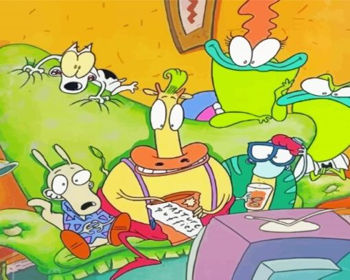 Rockos Modern Life Characters Diamond Paintings