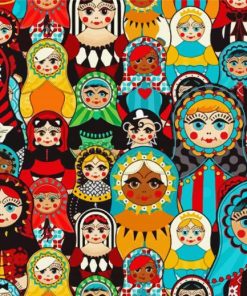 Russian Matryoshka Dolls Diamond Paintings