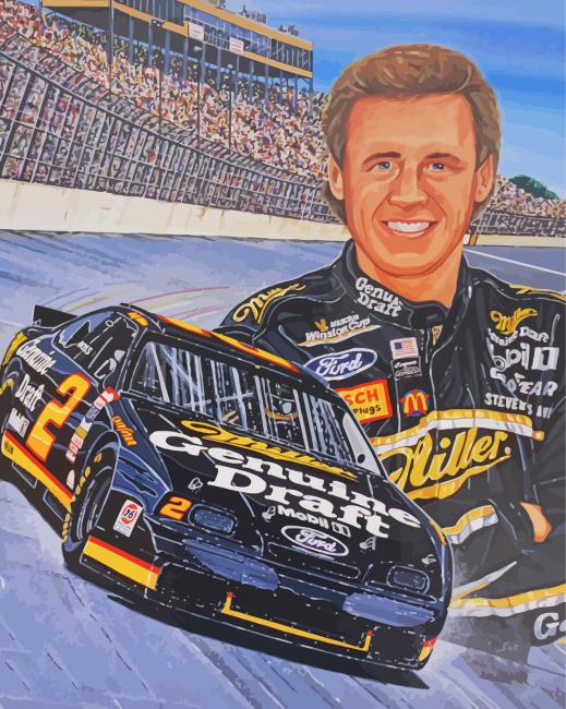 Rusty Wallace Driver Art Diamond Paintings