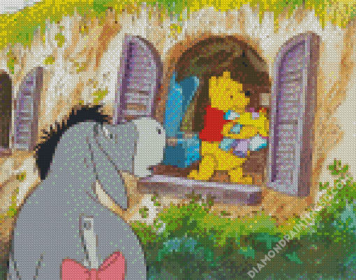 Aesthetic Winnie The Pooh And Eeyore Diamond Paintings