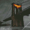 Batman Symbol In Brooklyn Bridge Diamond Paintings