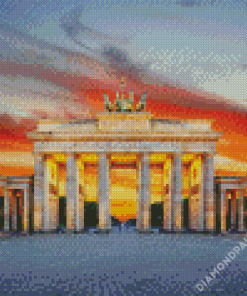 Brandenburg Gate At Sunset Diamond Paintings