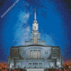 Columbia South Carolina Temple By Night Diamond Paintings