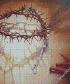 Crown Of Thorns And Nails Art Diamond Paintings