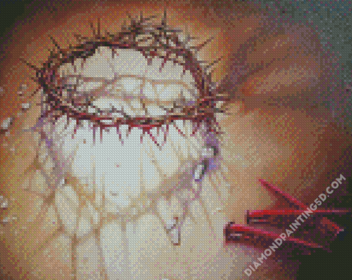 Crown Of Thorns And Nails Art Diamond Paintings